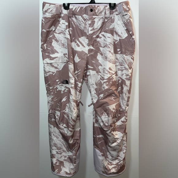 The North Face Freedom Insulated Pants Lavender Fog Tonal Mountainscape Print 2X - Picture 13 of 16